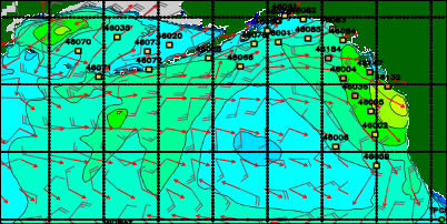 6 Hour Swell Model Image